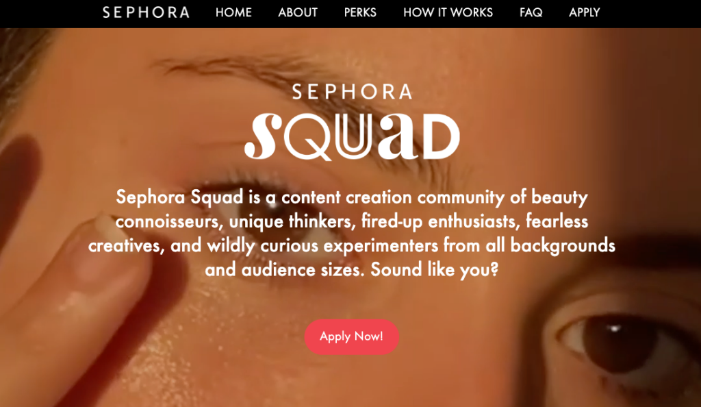 Sephora Squad Website Case Study